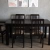 Combo Curvas Mesa 160x90 mas 6 Sillas - Madera Maciza - Imagen 4