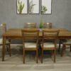 Combo Roma Mesa 160x90 mas 6 Sillas  - Madera Maciza - Imagen 4