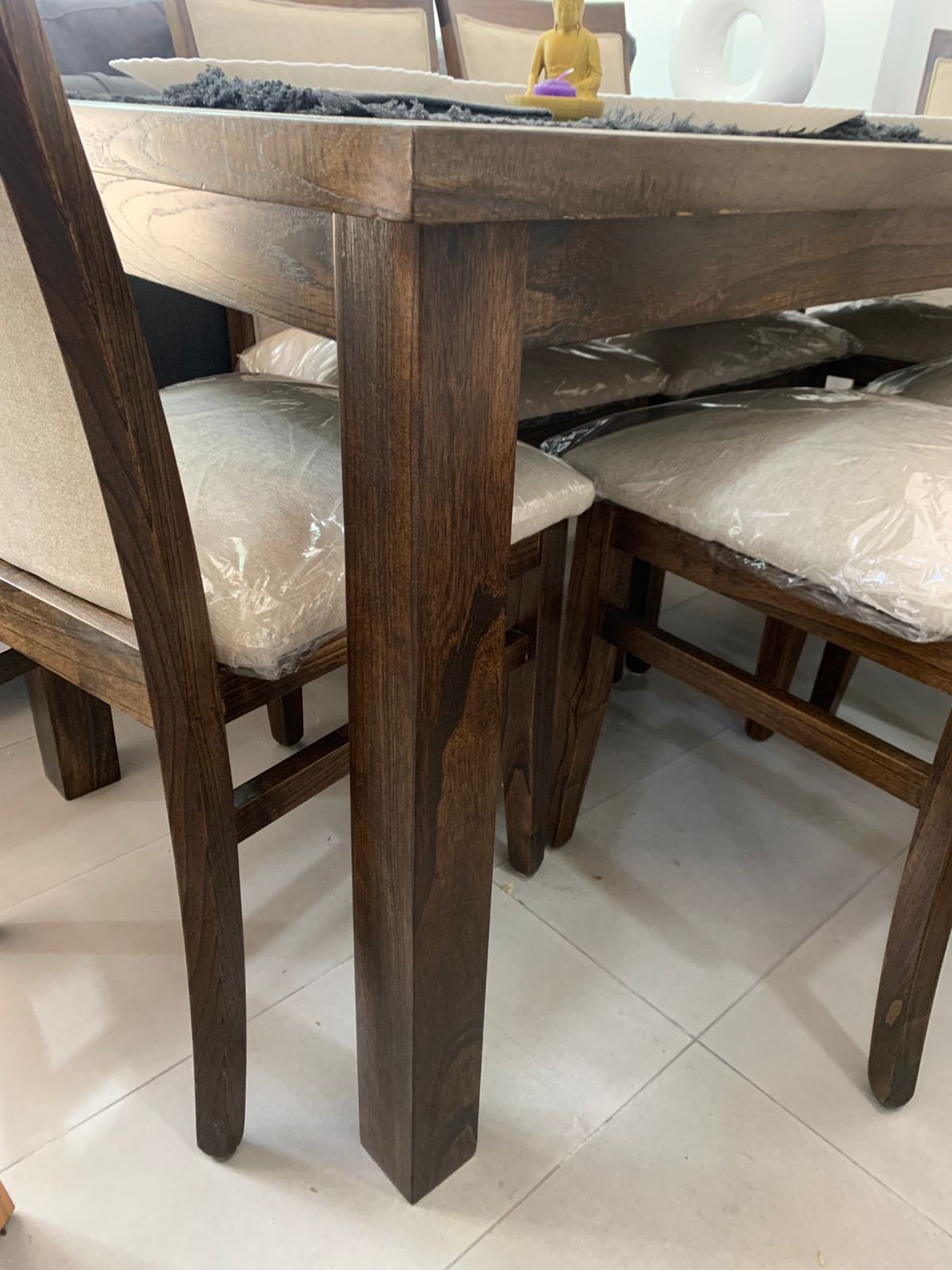 Mesa Asia Extensible - Estructura Madera Maciza - Imagen 3